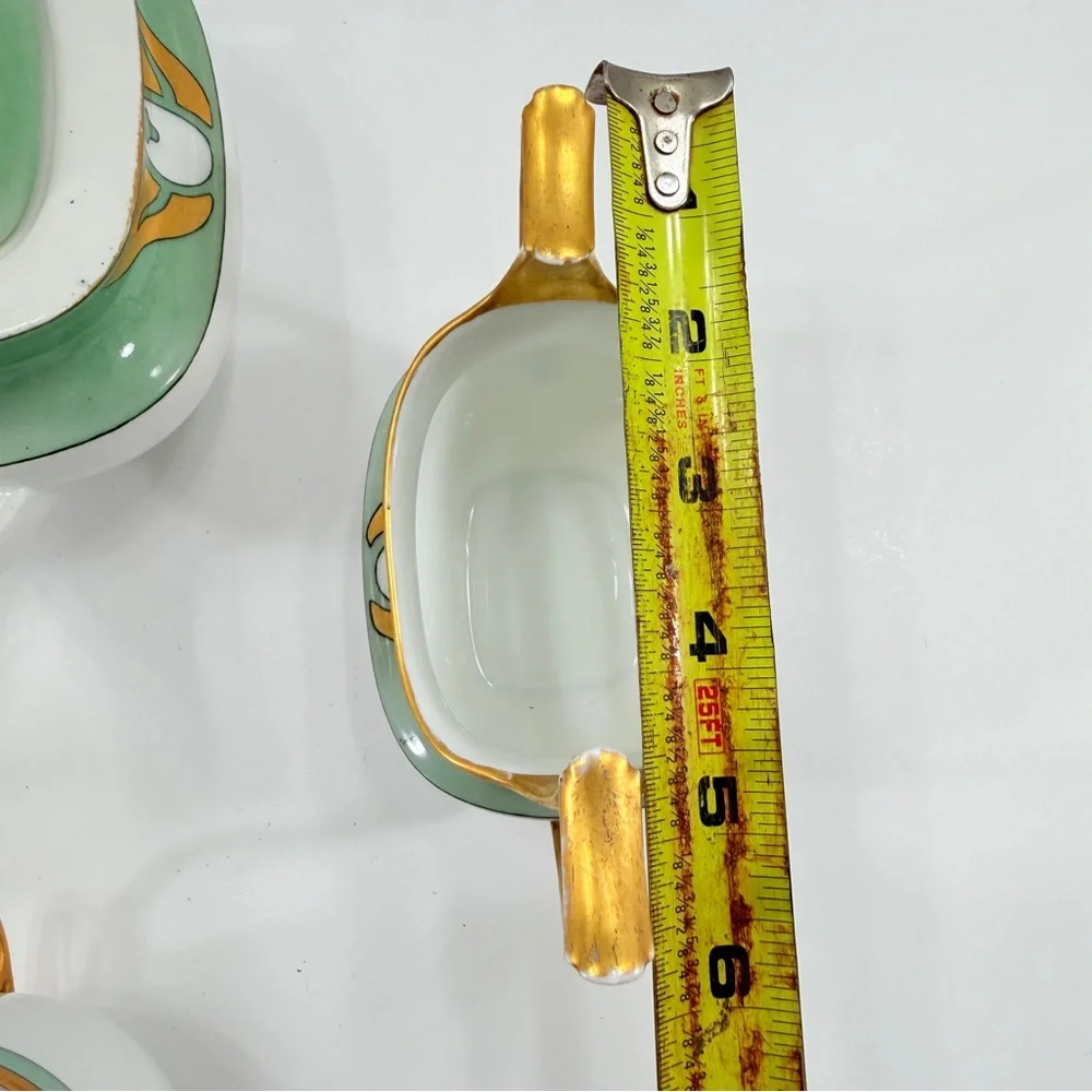 ANTIQUE P&P Limoges France & Bavaria Germany‎ Mismatch ART DECO TEA SET, Teapot